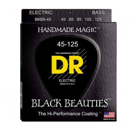 قیمت خرید فروش سیم گیتار باس 5 سیم Dr Black Beauties 45-125
